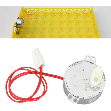 Moteur de retournement d'œufs à 48 broches avec un seul fil de connexion, petit moteur d'incubateur, 4 W 12 V (1/5)