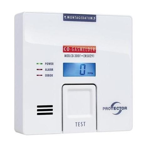 D PROTECTOR CO-300F DETECTOR DE GAS BATERIAS DE MONOXIDO DE CARBONO