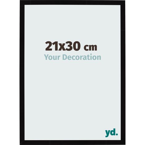 yd. - Cadre photo 21x30 - Noir Brillant - MDF - Bologna (1/5)