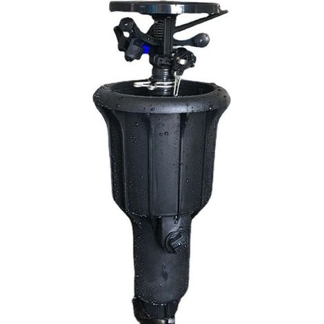 Turbinensprinkler mit Spritzschutzarm – Optimierte Hubhöhe – Werkzeuglos austauschbare Düsen – Niederdruckbetrieb (1/5)