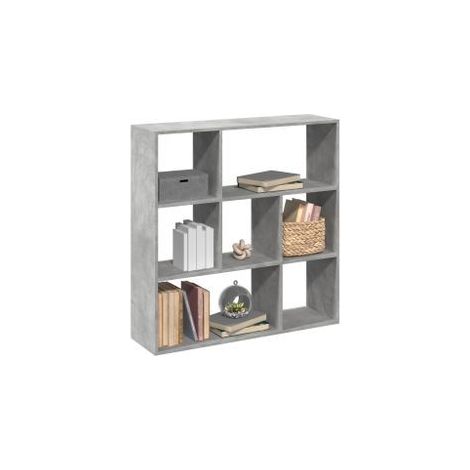 Étagère séparatrice de pièce gris béton 102x29x103,5 (1/5)