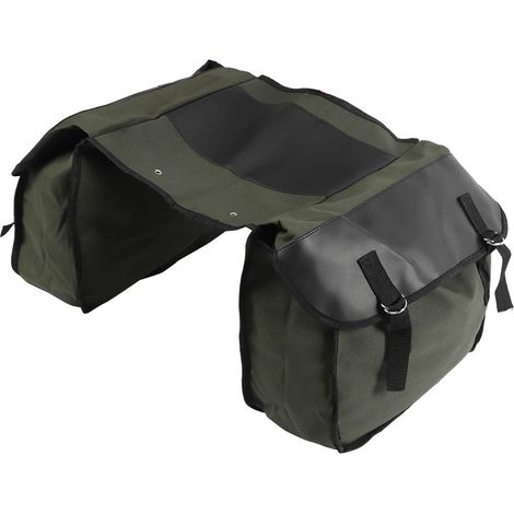 Sacoche de selle multifonctionnelle en toile grande capacité pour porte-bagages arrière de vélo (1/5)