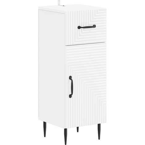 vidaXL Mobiletto da Bagno HAARLEM Bianco 30 x 31 x 80 cm (1/5)