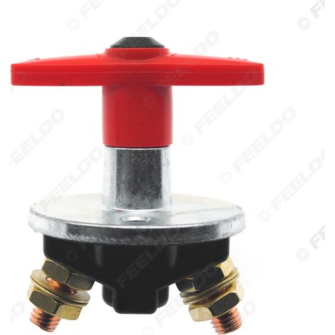 Interrupteur de protection contre les fuites de courant à double pilier en cuivre rotatif pour automobile, interrupteur de déconnexion de l'alimentation de la batterie, interrupteur d'alimentation pri