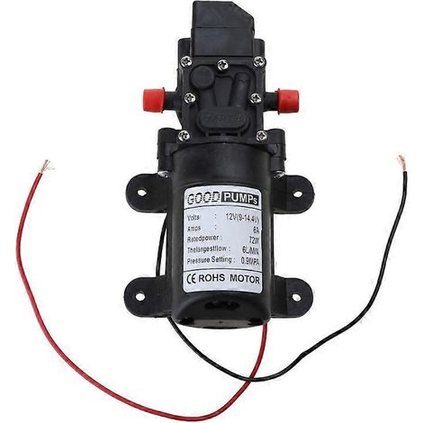12V 130PSI 6L/Min Membranpumpe für Boote, Wohnmobile, Marine, Wasserdruck, selbstansaugend, Freizeitnutzung