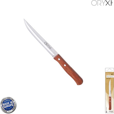 Cuchillo Montana Cocina Hoja Acero Inoxidable 13 cm. Mango Madera (1/5)