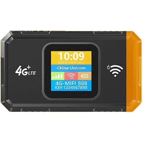 Tragbarer 4G LTE 150 Mbps USB-betriebener WLAN-Router mit LCD-Bildschirm für Reisen in Europa, unterstützt bis zu 16 verbundene Geräte (1/5)
