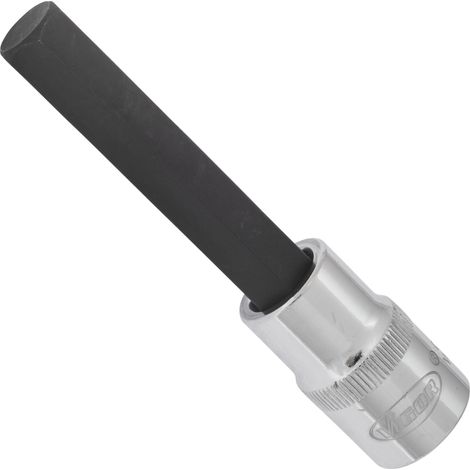 VIGOR Schraubendrehereinsatz, V2078, 1/2 (12,5 mm) Vierkant hohl, Innen Sechskant Profil, SW 12 mm (1/3)