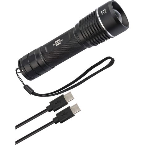 Brennenstuhl LuxPremium Akku-Fokus LED-Taschenlampe TL 1201 AF IP67 / Taschenleuchte mit heller CREE-LED (stufenloser Fokus, 1200lm, 210m Leuchtweite, max. 31h Leuchtdauer) (1/5)