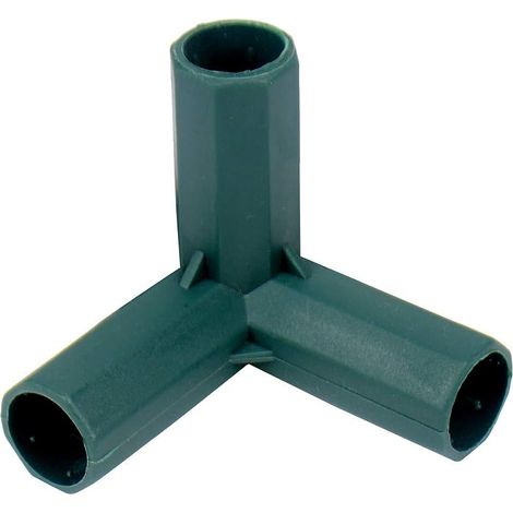 Lot de 10 raccords coudés en PVC 3 voies 16 mm pour serre, cadre de meubles, raccord de tente (1/5)