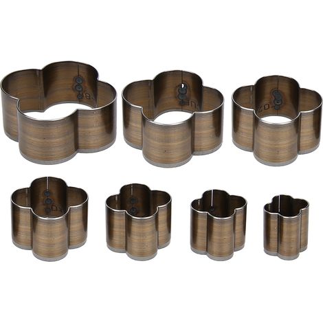 7 PCS Emporte-pièce en Cuir Acier Carbone pour Découpe et Embossage DIY (1/5)