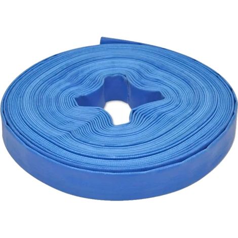 Manguera de jardín, 25 m de largo, material PVC, azul. (1/2)