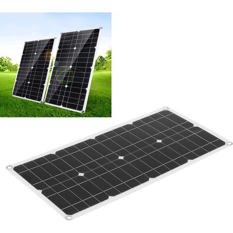 Panneau solaire flexible en silicium polycristallin 40 W avec double sortie USB pour ordinateurs portables et batteries de voiture (1/5)