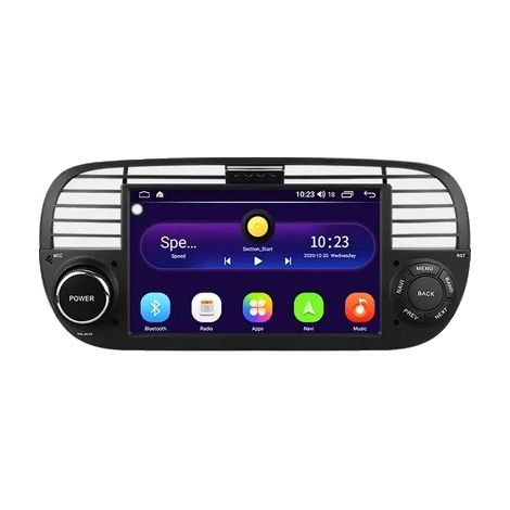 Lecteur multimédia pour voiture, Android 12, GPS intégré, 7inch HC1 Noir (1/2)