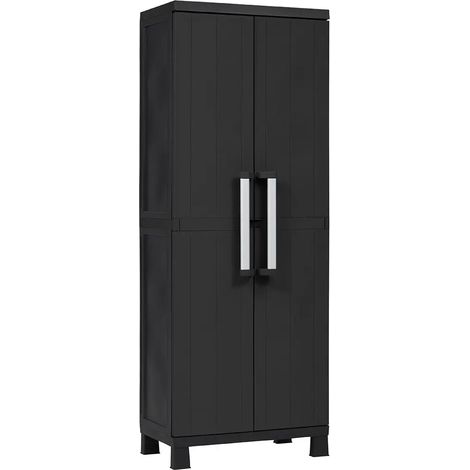 Kompakter Garagen-Schrank Midi P aus Resina mit 2 Türen 68x39x102