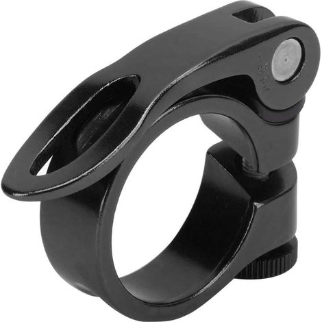 Étrier de selle vélo noir 34.9mm en alliage léger et résistant (1/5)