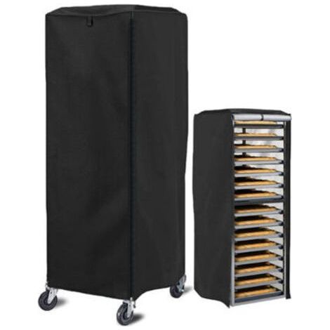 Housse pour étagère à Housses de grille de boulangerie 420D pour de cuisson 58,4 71,1 162,6 cm Housses de rack simples de boulangerie anti-poussière Housse de rack à pour (1/4)