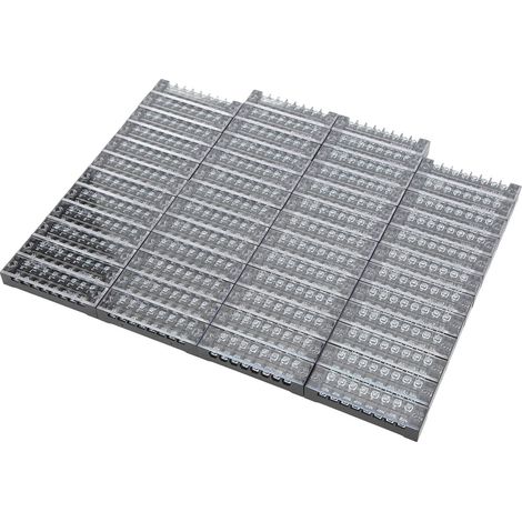 Lot de 50 borniers doubles TB-1508L, 15A 600V, 8 sections, connecteur de câblage fixe, barrette de jonction (1/5)