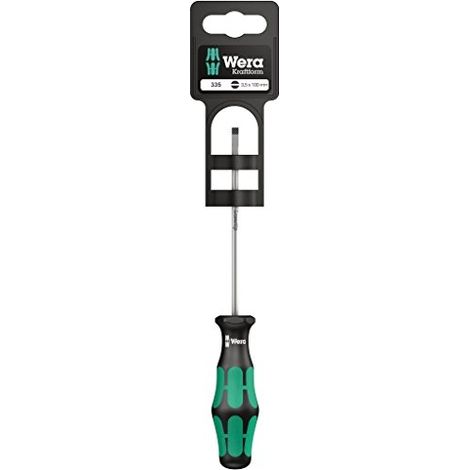 Wera WER110010 Kraftform 334 Screwdriver Flared Slotted Tip 6.5mm