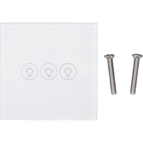 Interrupteur Mural Tactile WiFi avec Contrôle Vocal et Variateur, Compatible Tuya, 90‑250V, Minuterie Intelligente (1/5)