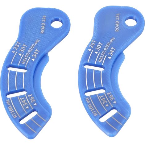 Outil de réglage de dérailleur arrière de vélo (lot de 2) en plastique, pour dérailleur arrière 12 vitesses, avec guide-chaîne et molette de réglage. (1/5)