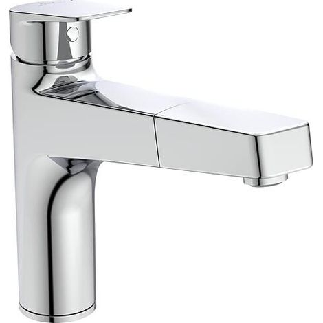 Mitigeur d’évier Ideal Standard Ceraplan saillie 210mm avec douchette 1 fonction chromé (1/5)