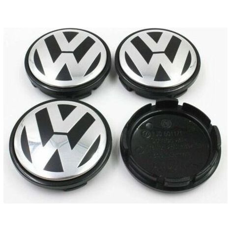 Lot de 4 cache-moyeux aluminium 70mm – Résistants aux chocs et à l'eau – Installation facile – Pour jantes aluminium