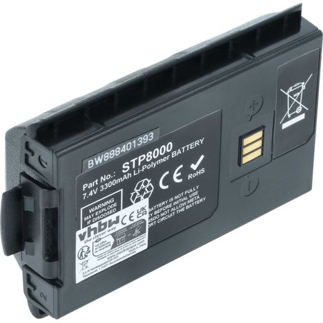 vhbw Batterie compatible avec Sepura Tetra STP8080, STS8000 radio talkie-walkie (3&8239300mAh, 7,4V, Li-ion)