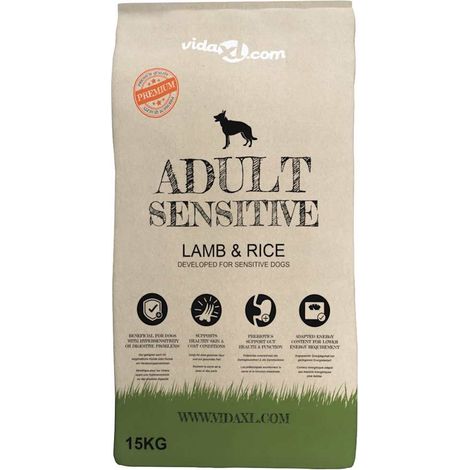 vidaXL Comida seca para perro Adult Sensitive Lamb & Rice (2 x 15 kg) (1/2)