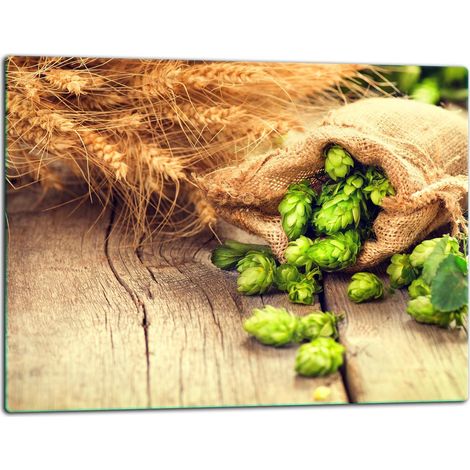 Glasschneidebrett 52x40 Hopfen (1/5)