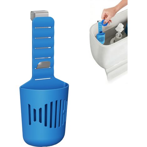 Support pour pastilles nettoyantes de réservoir WC, panier porte‑pastille à accrocher, support plastique pour cuvette toilette (1/4)