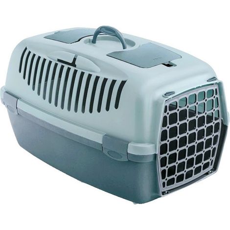 Cage gulliver 2, bleu arctique 36 x 55 x 35 cm, transport pour chien max 8 kg - animallparadise