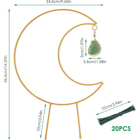 Support pour plantes grimpantes, vigne, porte-fleurs en fer forgé, pendentif (aléatoire) (1/5)
