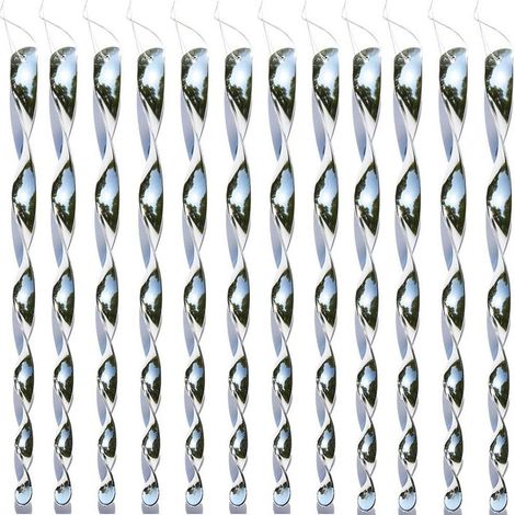Reflektierende Vogelabwehrspirale – 30 cm – Für Balkon, Garten, Boot – 12 Stück (1/5)