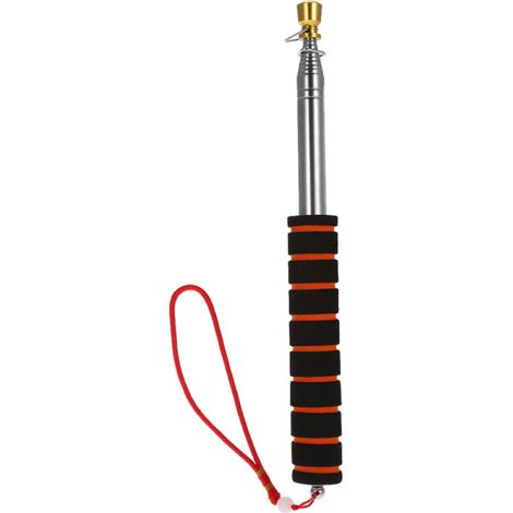 Nuevo mástil telescópico de acero inoxidable de 2 m/2,5 m para uso exterior, ideal para profesores, guías turísticos y como pancarta (79"/98").