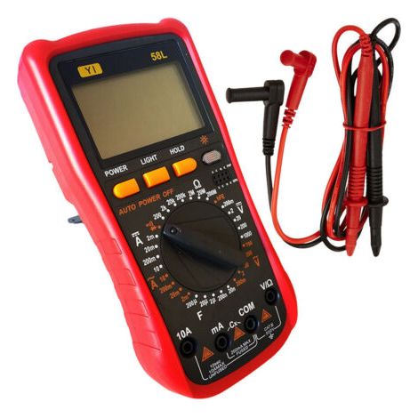 TESTEUR NUMÉRIQUE PROFESSIONNEL MULTIMÈTRE VOLT AMPÈRE SONDES FARAD YI-58L (1/4)