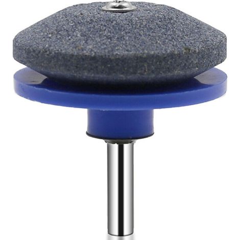 Schleifstein für Schleifmaschinen, Rasenmähermesserschärfer, 1/4-Zoll-Schaft, Blau - Blau (1/5)