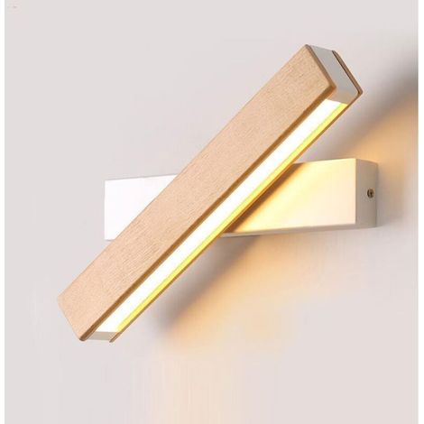 Lampe de lecture murale LED simple - 4 W, idéale pour la chambre, le salon, etc. - 1 pièce, blanche, 21 cm, lumière tricolore (1/5)