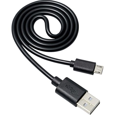 Akyga USB-Kabel   USB-A Stecker, USB-Micro-B Stecker 0.60 m Schwarz  AK-USB-05