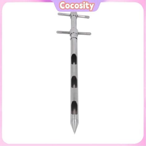 Tube/sonde d'échantillonnage de sol - COCOSITY - 0,54 m - Poignée rotative - Inox 304 - Pointe conique (1/5)
