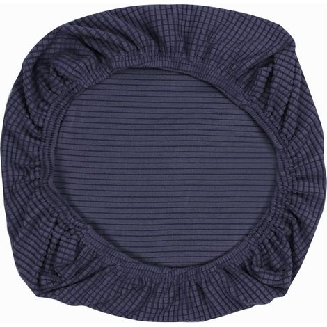 Housse de chaise en élasthanne extensible bleu foncé - Lavable, idéale pour chaises de bureau, restaurants, bars et décorations de mariage. (1/5)