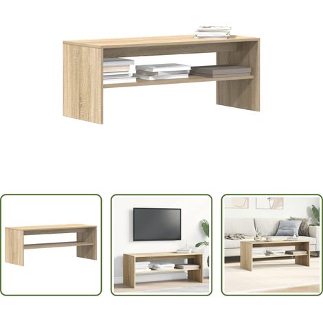 Holzwerkstoff - TV-Schrank Sonoma-Eiche 100x40x40 cm Holzwerkstoff (1/5)