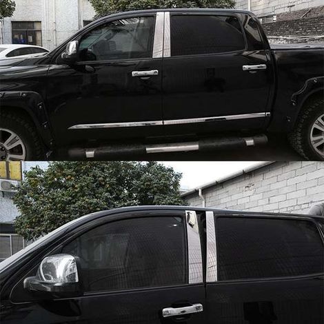 4 dekorative Abdeckungen für die Mittelsäulenverkleidung und den Säulenschutz von Toyota Tundra Fahrzeugen der Baujahre 2014–2020 (1/4)