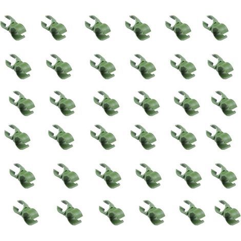36Pcs Universal Plant Trellis Clips 20mm Plastic Rotatable Fixing Bracket for Garden Greenhouse Orchard Tomato Cage (1/5)