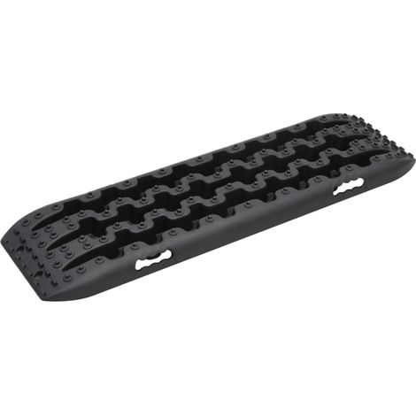 Planches de traction 2 pc Noir 106x30,5x7 cm Nylon