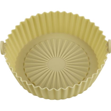 Tapis silicone friteuse air réutilisable, revêtement antiadhésif lavable résistant chaleur (1/5)