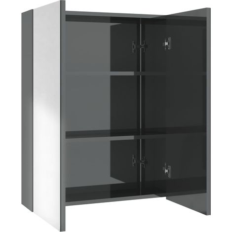 Maison Exclusive - Bad-Spiegelschrank 60x15x75 cm MDF Glänzendes