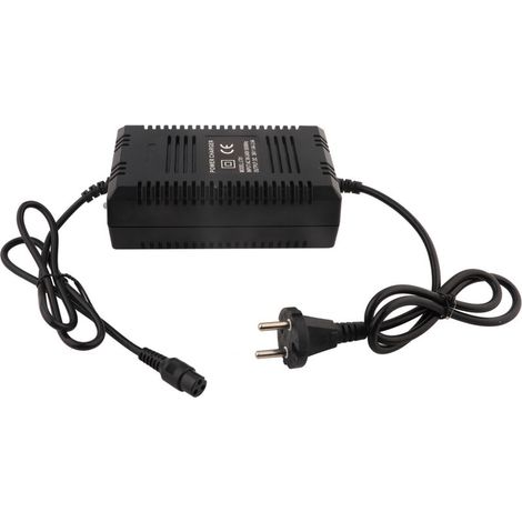 Chargeur de batterie 36 V pour trottinette électrique et vélo, connecteur mâle 3 broches-Crezuo