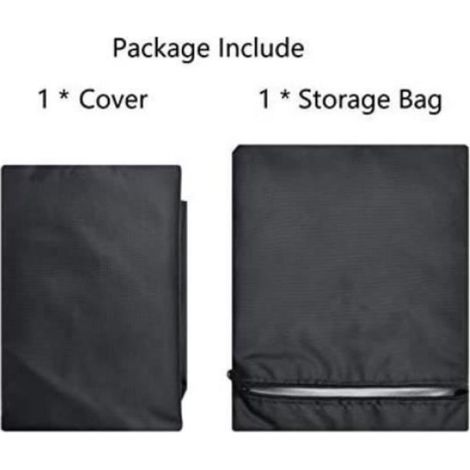 Housse De Protection - Fauteuil Suspendu Oeuf - Oxford 210D Impermeable - Pour Jardin Extérieur - 230 X 200 Cm - Noir (1/4)
