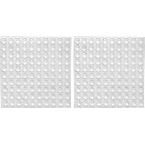 200x transparent caoutchouc pieds adhésif Bumper tampons Self Stick Bumpers Sound Dampening porte armoire Buffer tampons (1/4)